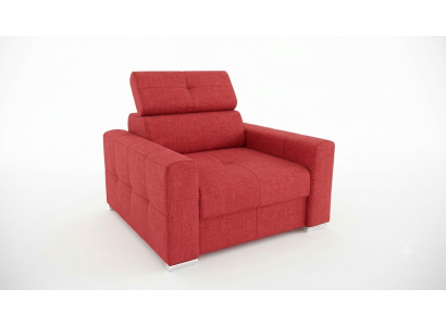Modern lounge club armchair living room modern textile fabric red creative furniture