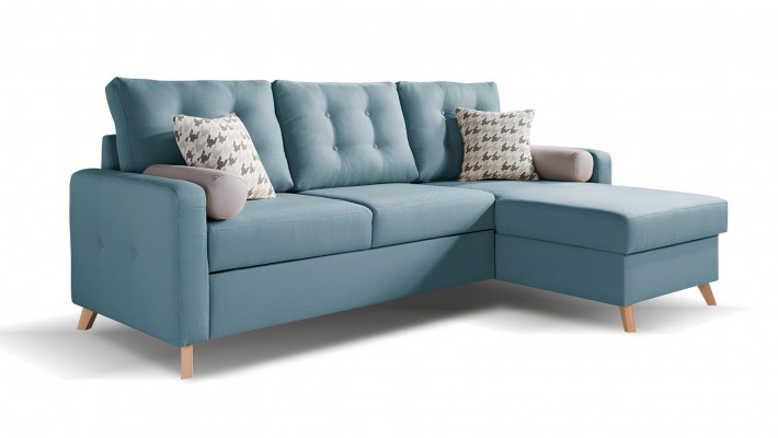 Modern corner sofa with bed function
