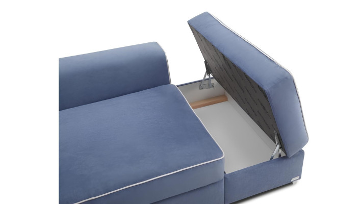 L-shaped convertible sofa