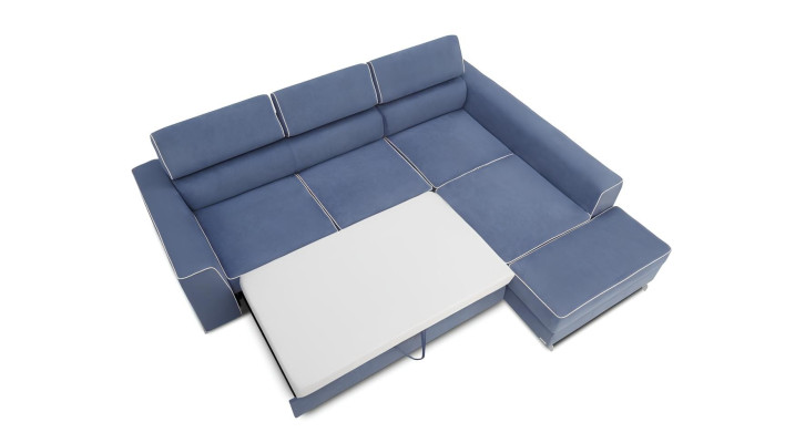 L-shaped convertible sofa