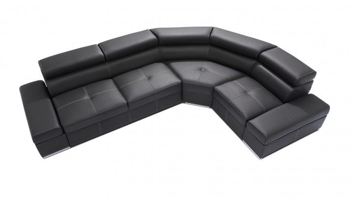 Modern corner sofa made of 100% leather