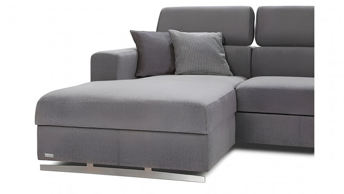 Modern L-shaped corner sofa with bed function