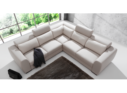 Corner sofa set for the living room, sofa, armchair, leather, design, relaxation, multifunctional