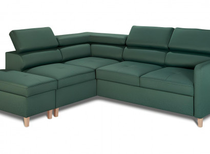 Modern L-shaped sofa with bed function