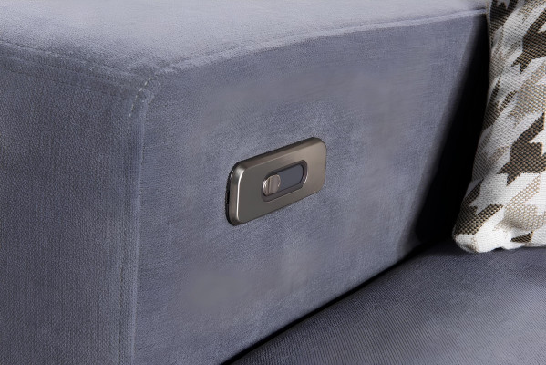 Modern gray corner sofa