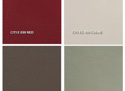 Sofa bed in modern design made of 100% Italian leather