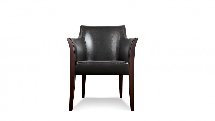 Designer chair with cushions for 1 person made of 100% new Italian leather