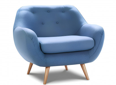 Design table for one person to relax in front of the TV, new blue