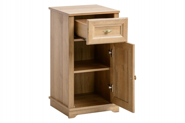 Standalone bathroom cabinet, oak, wall cabinet