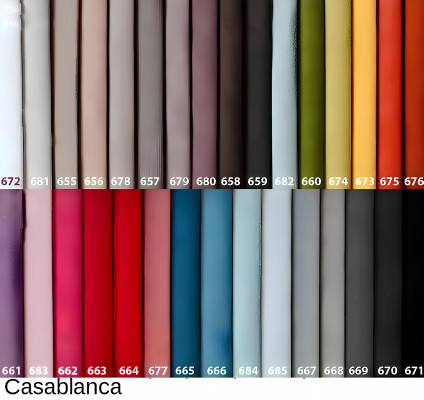 Upholstered XXL design bed made of textile leather baroque