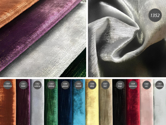 Upholstered XXL design bed made of textile leather baroque