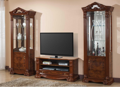 Classico living room furniture RTV display cabinet new 3 pieces.