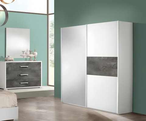 6-piece bedroom set, nightstand, wardrobe, chest of drawers, mirror, wedding, new