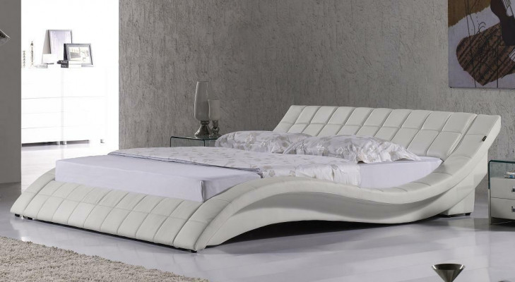 Designer upholstered bed white bed beds leather bed double bed marriage bed designer bed