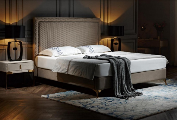 Double bed, bed, matrimonial bed, design, luxury, plush bed, designer bed, leather beds