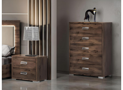 Modern wooden chest of drawers for the bedroom