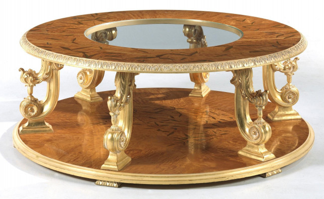 Massive wooden coffee table