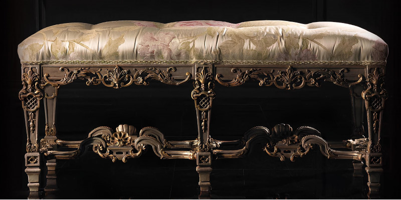 Round upholstered pouf stool seating stool bathroom stool ottoman