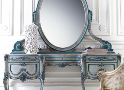Classic wall console cabinet with mirror luxury
