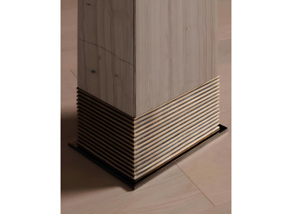 Decoration for living room, hallway, marble column with bronze base Bellavista Collection
