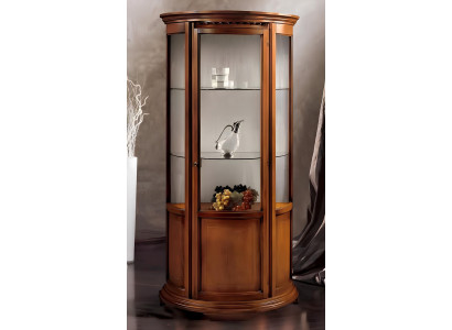 Luxury glass display cabinets, brown cabinets, classic Italian furniture