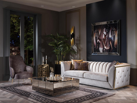 Modern stainless steel chair Comfort for the living room