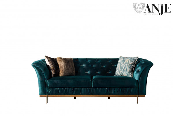 Modern luxury turquoise sofa for the living room