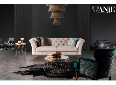 Luxury design living room table, custom table, upholstered furniture, new