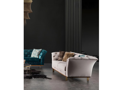 Luxury textile sofa set