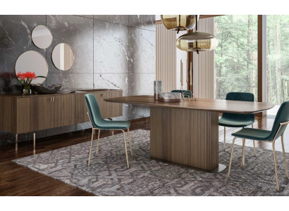 Luxury modern dining room, modern stylish furniture, quality woodwork
