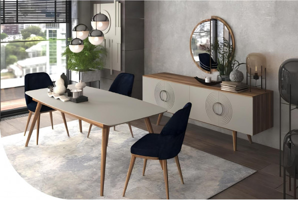 Modern 6-piece dining furniture