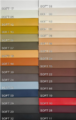 Classic black leather Chesterfield sofa