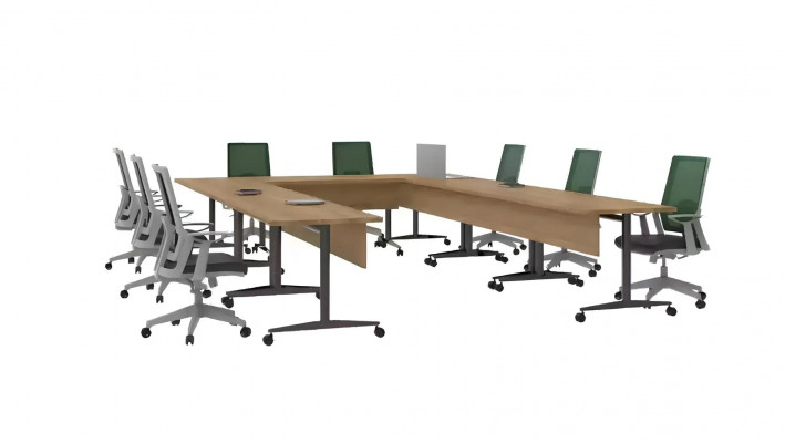 Modern conference table with office design