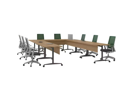 Modern conference table with office design