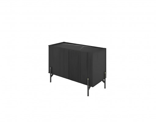 Designer office set, table, cabinet, black office