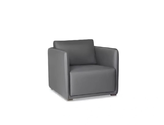 Modern gray table with armrest