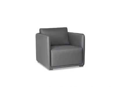 Modern gray table with armrest