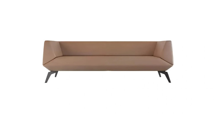 Modern bench for the living room, wood, 3 seats