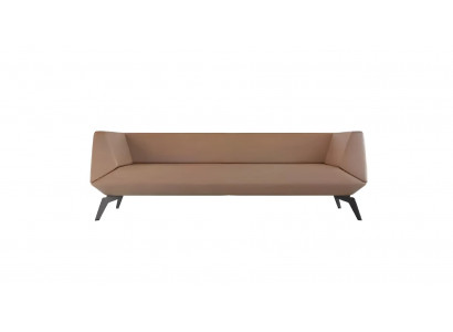 Modern bench for the living room, wood, 3 seats