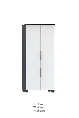 Modern white and black writing desk