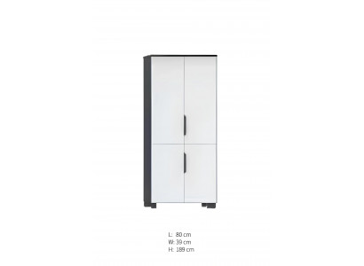 Modern white and black writing desk