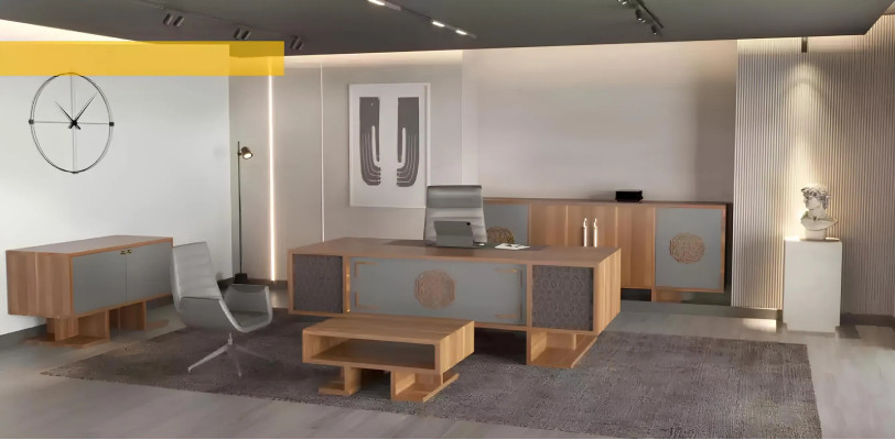 Modern corner desk, designer furniture