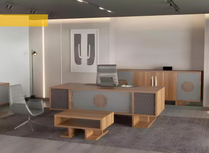 Modern corner desk, designer furniture