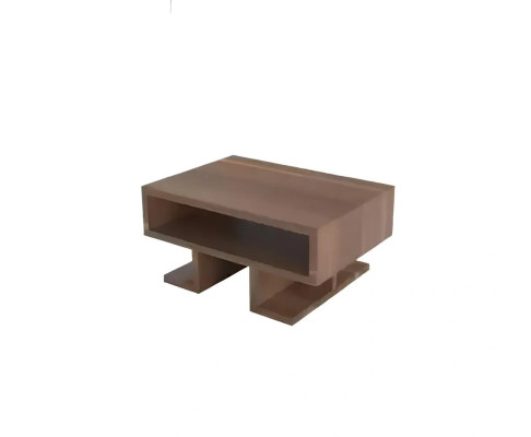 Modern coffee table with movable shelves