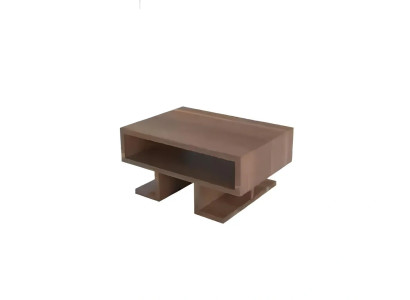 Modern coffee table with movable shelves