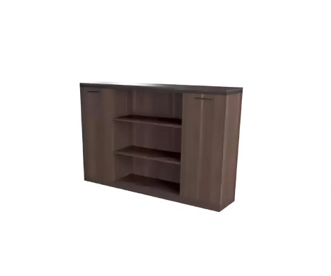 Mobile bookshelf with shelves