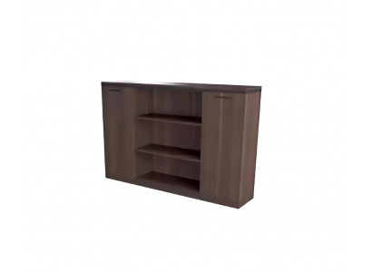 Mobile bookshelf with shelves