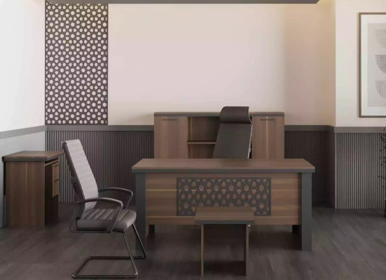 Modern office sideboard with pull-out drawers