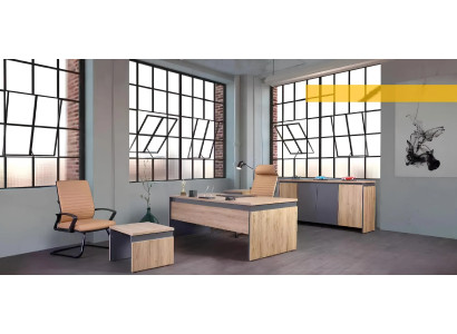 L-shaped console table for the office