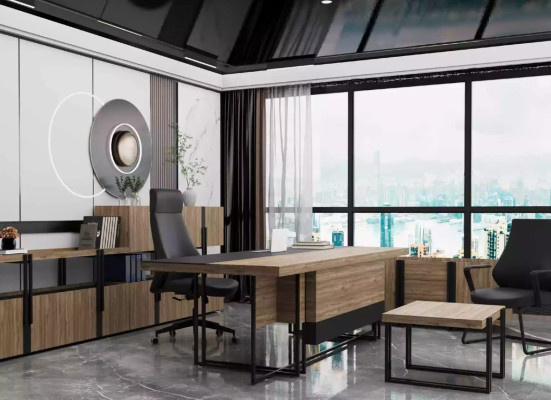 Modern conference table made of high-quality steel